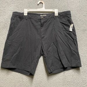 Goodthreads Shorts Mens 40 Black Front Stretch Chino